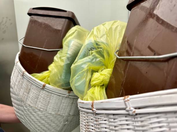 istock Seperated garbage bags for recycling in garbage room 1619272816