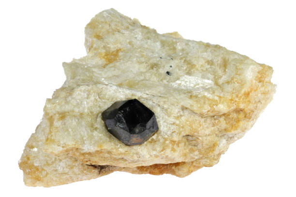 istock spessartine on albite from Hunza Valley, Pakistan 1619293763