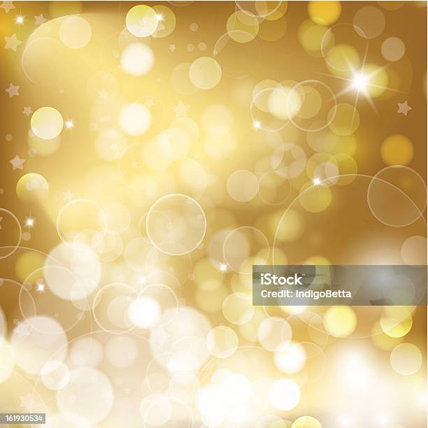 Sfondo Di Natale Oro - Immagini vettoriali stock e altre immagini di A forma di stella - A forma di stella, Bianco, Brillante