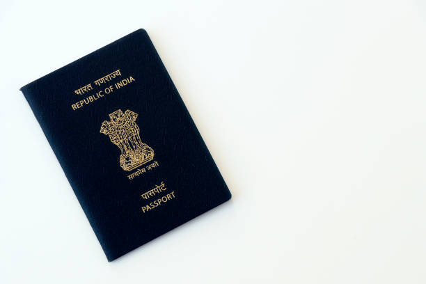 istock indian national blue passport on a white background in close up 1619334545