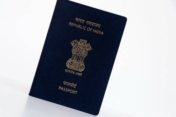 istock indian national blue passport on a white background in close up 1619337745