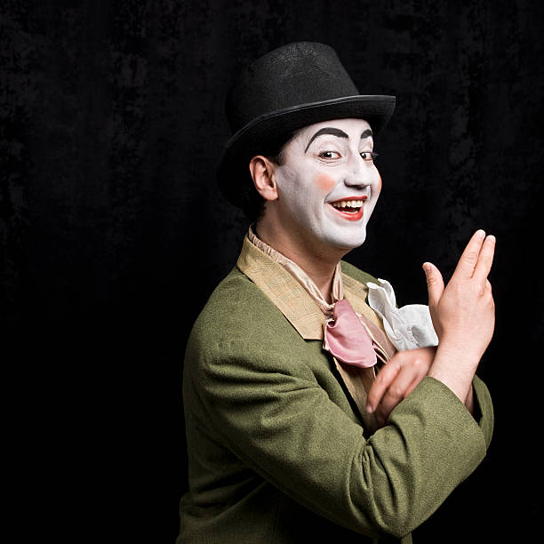 istock Young male actor on the stage 161935774