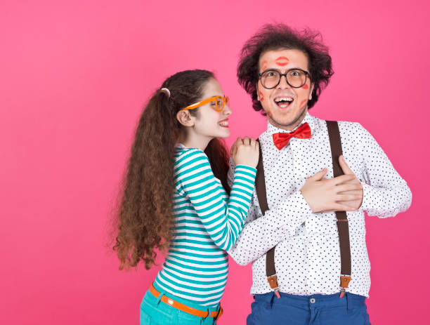istock Nerd couple in love 161935922