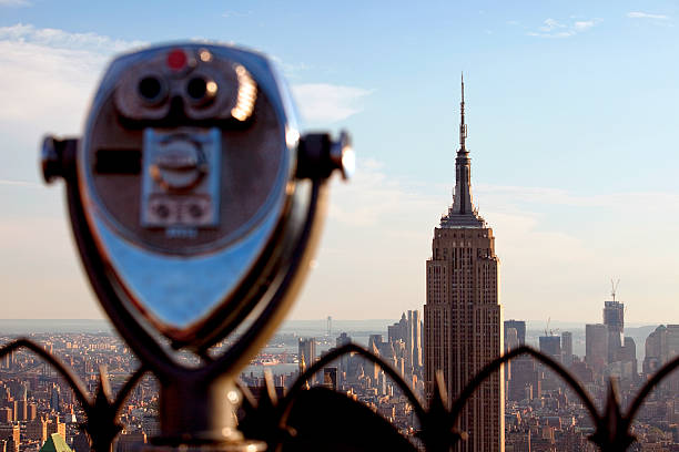 istock Coin operated binoculars and Empire State Building 161935934