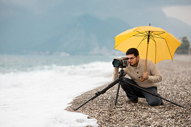 Outdoor portrait of landscape photographer