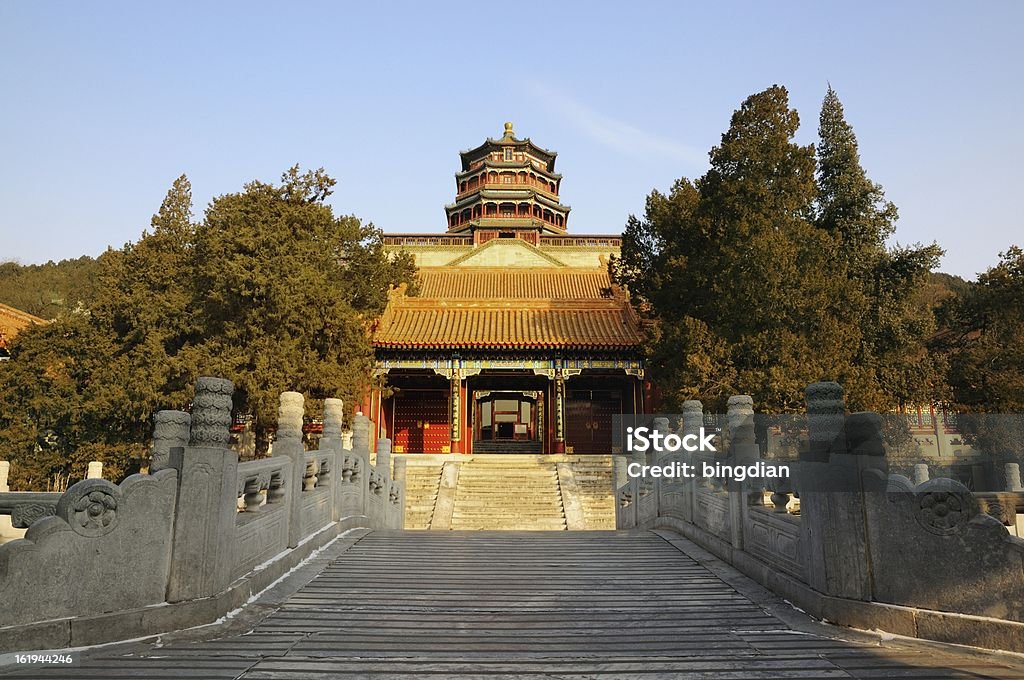 Palais d'été à Pékin - Photo de Arbre libre de droits