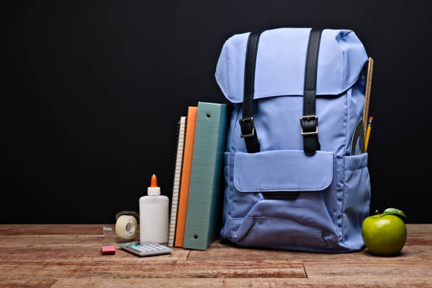 istock Back to School Backpack and Supplies with Chalkboard Background 1619458195