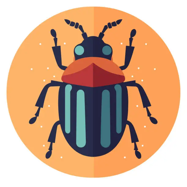 Vector illustration of illustration of a bug