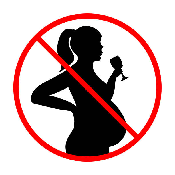 istock Prohibition sign Of Pregnant Woman Drinking Alcohol 1619506171
