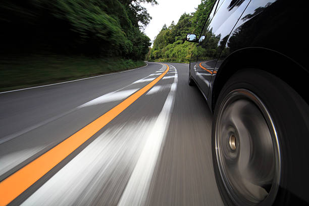istock Driving at mountain road . 161953915