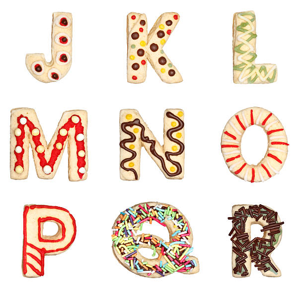 istock Letters J to R from decorated cookies 161956354