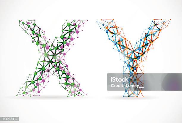 X Und Y Chromosomes Stock Vektor Art und mehr Bilder von Buchstabe X - Buchstabe X, Chromosom, Buchstabe Y