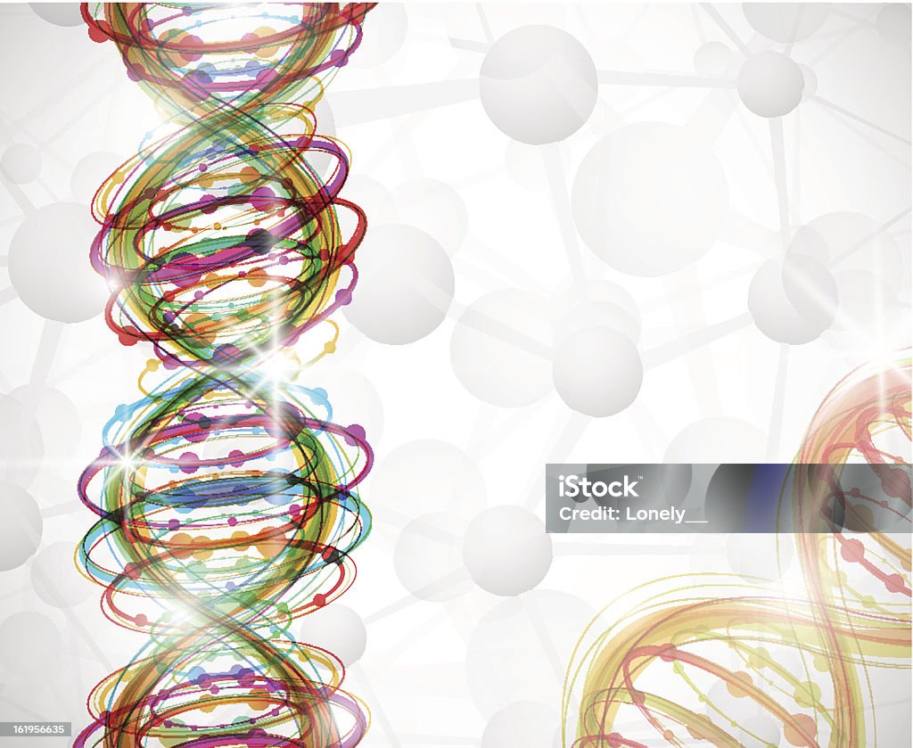 Молекула ДНК - Векторная графика Абстрактный роялти-фри