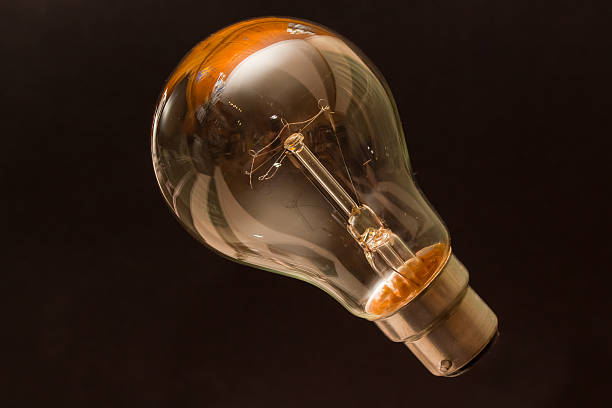 Incandescent light bulb stock photo