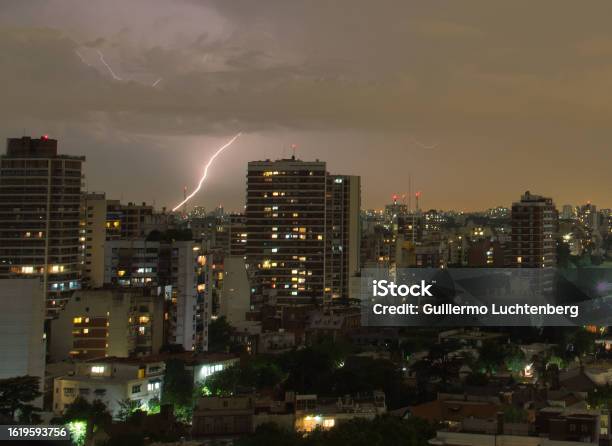 Storm In The City 3 Stock Photo - Download Image Now - Argentina, Color Image, Horizontal