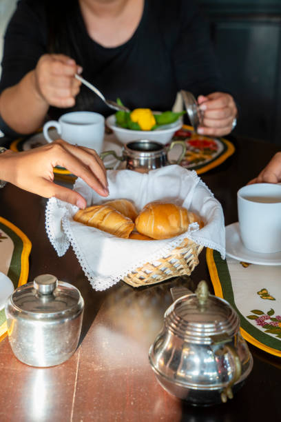 istock Group of friends enjoying their breakfast 1619645953