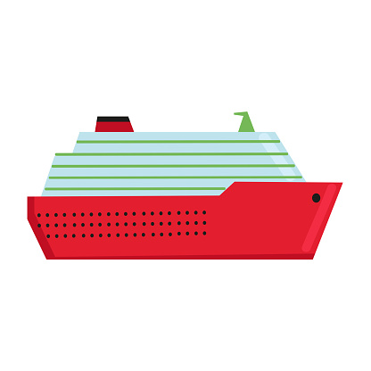 Cruise ship icon clipart avatar logotype isolated vector illustration