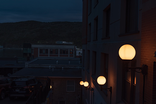 St. John's Downtown at twilight, Newfoundland and Labrador, Canada.