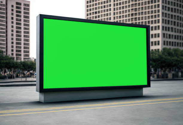 istock City advertising billboard mockup. 3D render. 1619682306
