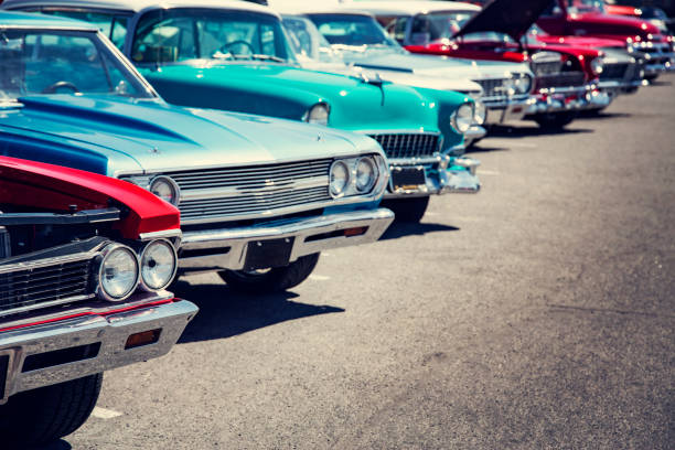 istock Classic cars street display 1619696800