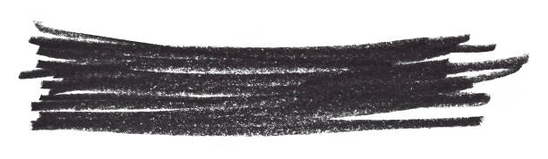 istock Black and gray pencil strokes isolated on a white background. 1619979075