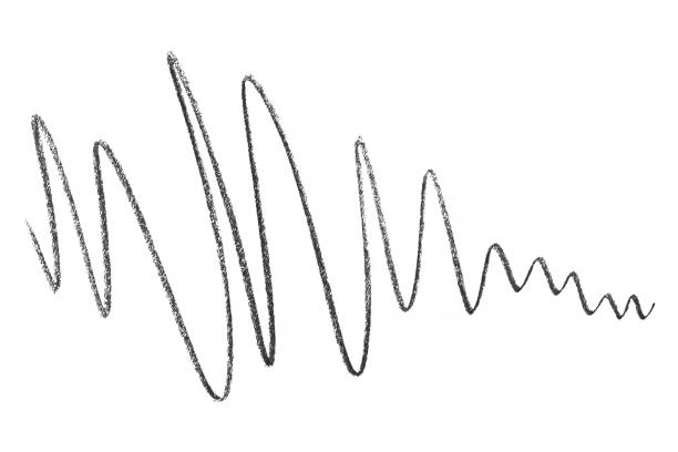 istock Black and gray pencil strokes isolated on a white background. 1619983822