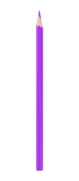istock Purple pencil isolated on white background 1619991387