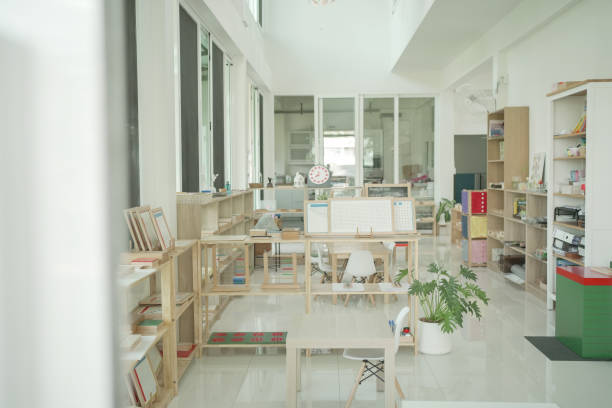 istock A Montessori classroom set-up, Montessori homeschooling education 1620074448