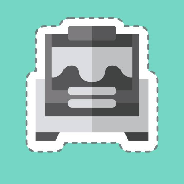 istock Sticker line cut Brood. related to Apiary symbol. simple design editable. simple illustration 1620076676