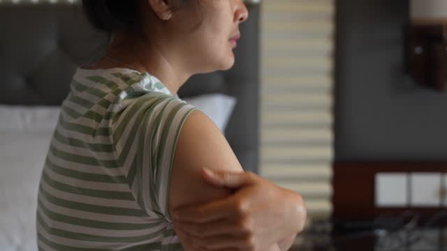 Close-Up Of woman With Shoulder Pain