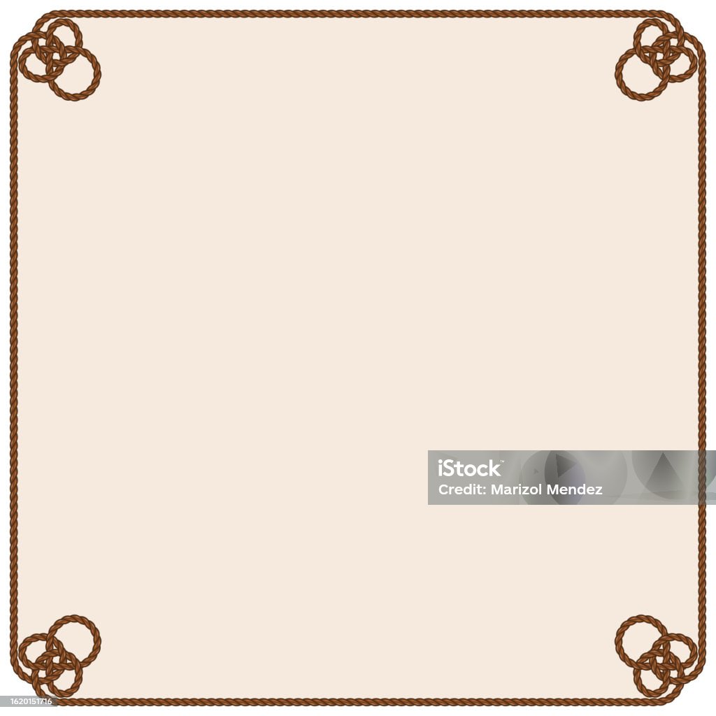 Interlocked Rope Interlocking Rope Frame Design Stock Illustration - Download Image Now ...