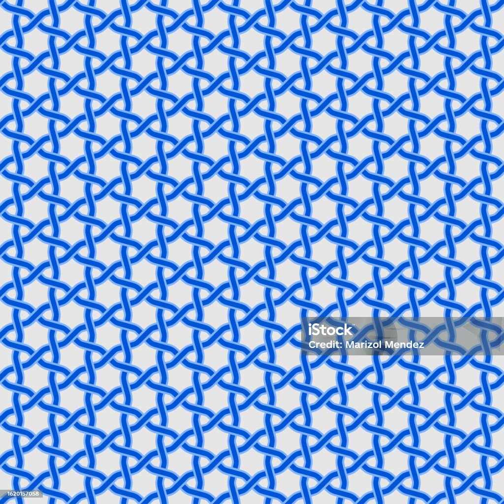 Interlace Patterning Illustration Of Interlaced Lines To Be Used As A Pattern Stock ...