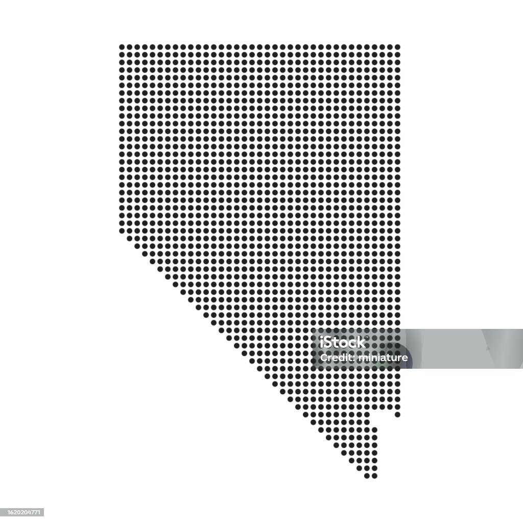 Neavd Nevada Map Stock Illustration - Download Image Now - Abstract, American ...