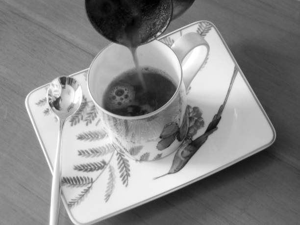 istock Barista preparing hot tasty drink from copper turk 1620219124