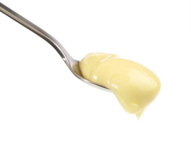 istock Mayonnaise Spoon on white Background - Isolated 1620226127
