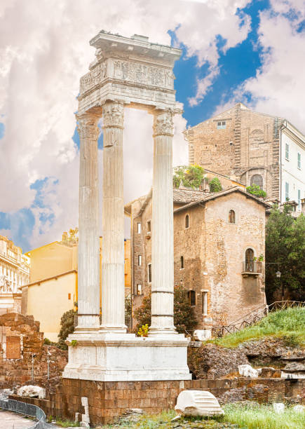 istock Classical Temple of Apollo Sosiano in Rome 1620328709