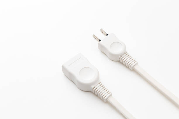 istock Extension cord for power plug on white background. 1620342043