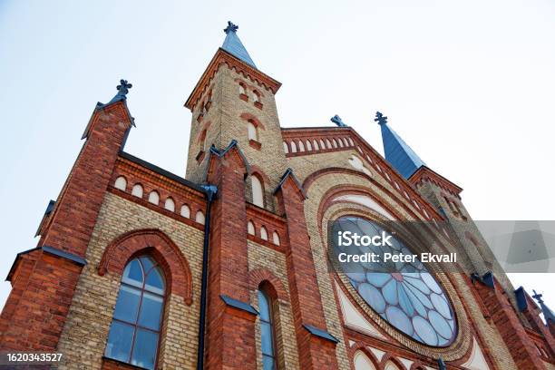 Gavle Norrland Sweden July 14 2021 Old Beautiful Church In The Center Of The City Stock Photo - Download Image Now
