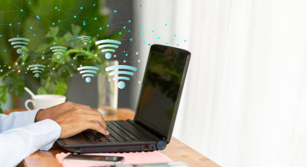 istock work with laptop and wi-fi network in cafe or home 1620423601