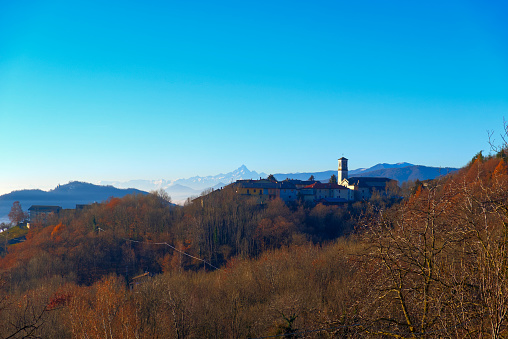 Italy, typical Piedmontese autumn panorama. HQ photo
