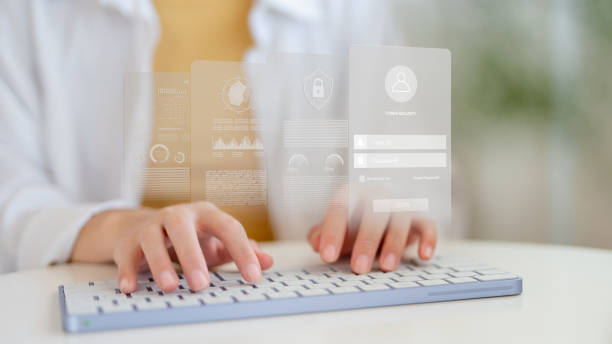 istock Using the keyboard to log in to internet security, social media, and databases 1620460620