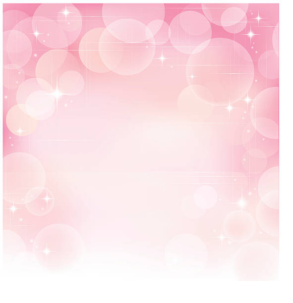Pink abstract bubble background vector art illustration