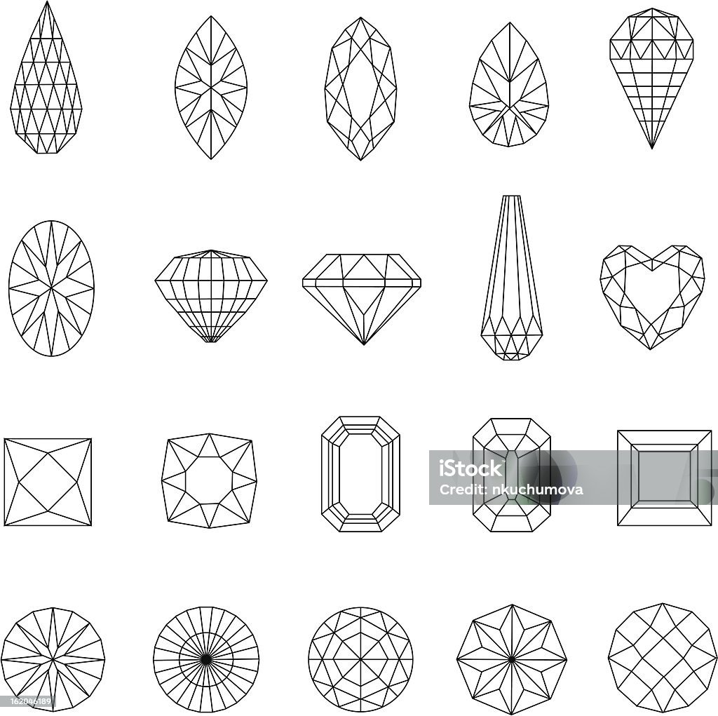 ダイヤモンドデザイン要素 - イラストレーションのロイヤリティフリーベクトルアート