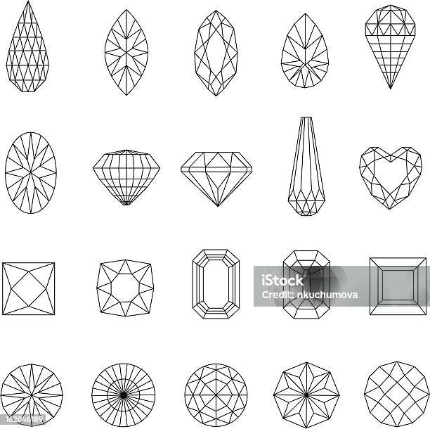 다이아몬드 디자인 요소 0명에 대한 스톡 벡터 아트 및 기타 이미지 - 0명, 결정체, 귀한 보석