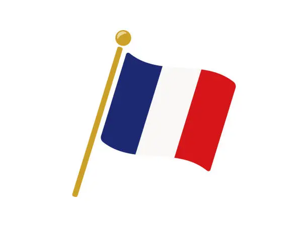 Vector illustration of france flag icon vector illustration