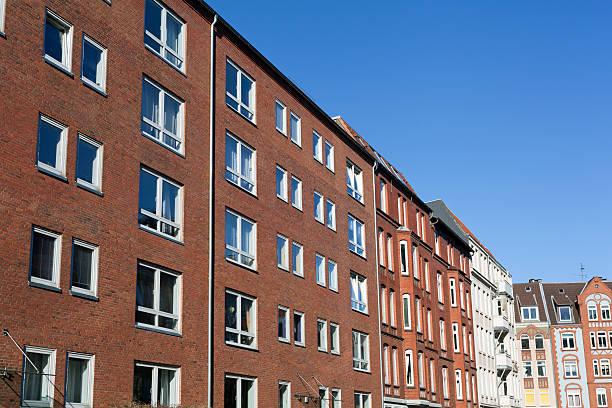 istock Facade of a modern apartment building in Kiel, Germany 162049376