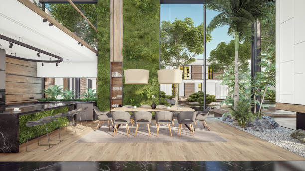 istock 3d rendering of expensive cozy interior with green walls in night 1620505688