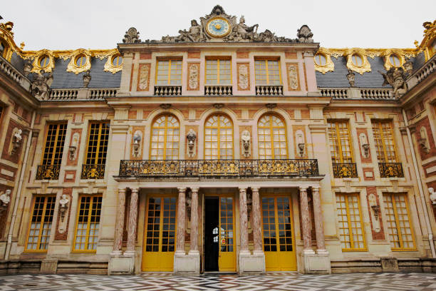 The Palace of Versailles on Saturday, 5th August, 2023, in the city of Versailles, Yvelines département, Île-de-France région, northern France, 10 miles (16 km) west-southwest of Paris, France.