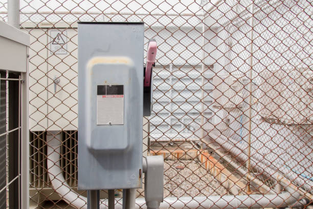 Safety switches installed outdoors to control electrical equipment outside the building.