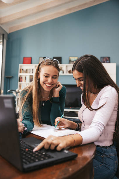 istock Teenage girl students studying at home 1620533663